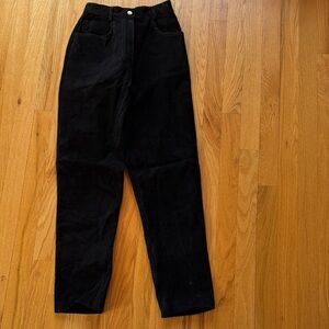 Women’s Black Suede Jeans